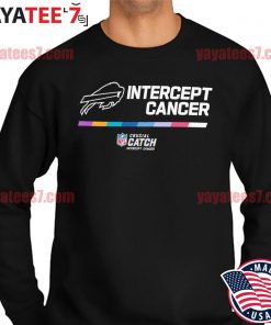 Buffalo Bills intercept cancer women's 2022 NFL crucial catch performance  t-shirt, hoodie, sweater, long sleeve and tank top