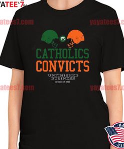 Official Catholics vs Convicts Unfinished Business October 15 1988 shirt