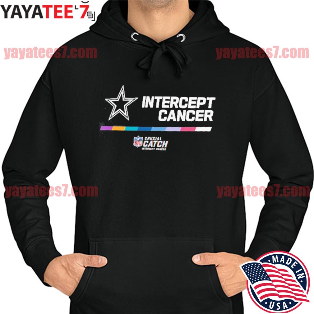 intercept cancer Dallas cowboys 2022 shirt, hoodie, sweater, long