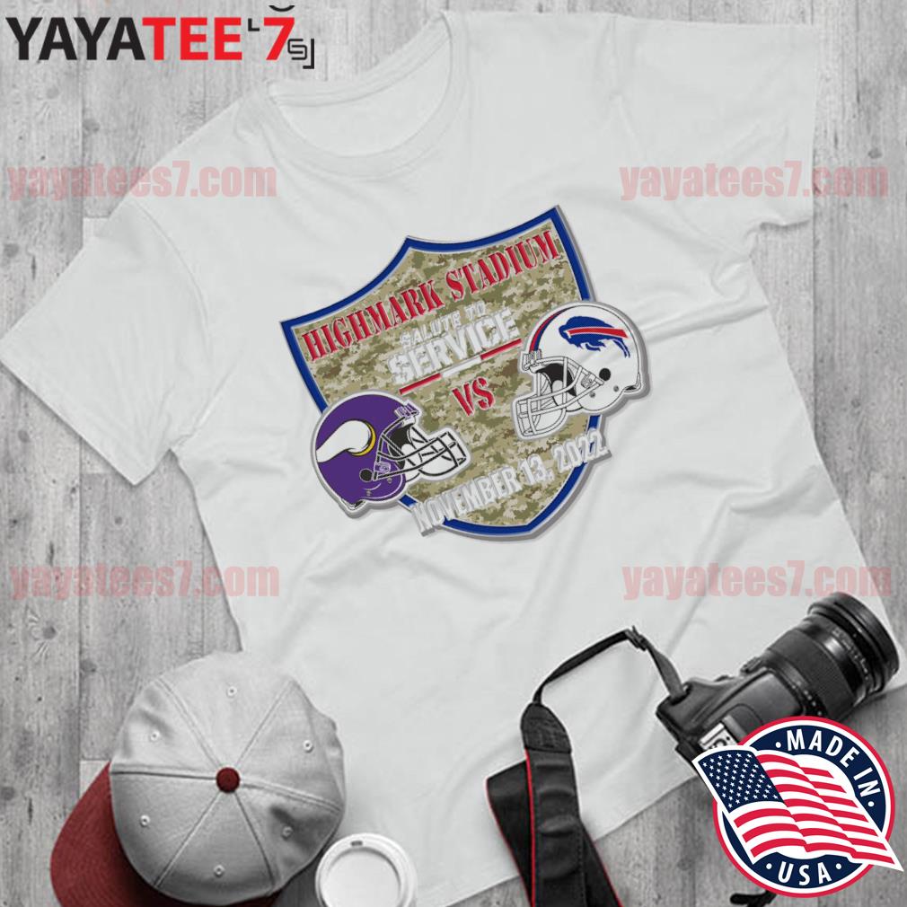 Minnesota Vikings Vs Buffalo Bills Highmark Stadium Salute To Service 2022  shirt, hoodie, sweater, long sleeve and tank top