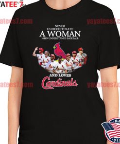 Never underestimate the power of a St Louis Cardinals womens shirt, hoodie, longsleeve  tee, sweater