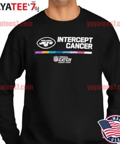 NFL Shop New York Jets 2022 NFL Crucial Catch Intercept Cancer Hoodie