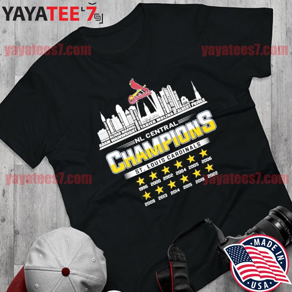 St Louis Cardinals Wainwright Pujols And Molina NL Central Champions shirt,  hoodie, sweater, long sleeve and tank top