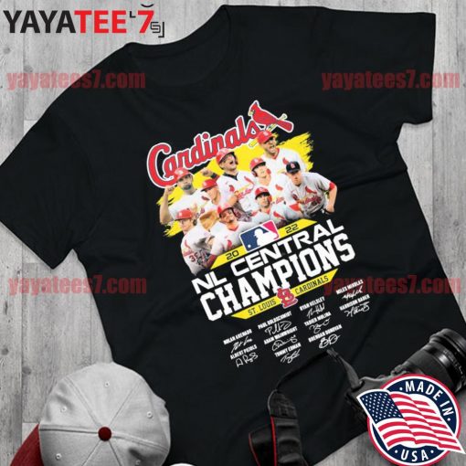Official St Louis Cardinals team MLB 2022 NL Central Champions signatures s Shirt