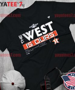 Original awesome Postseason 2022 Houston Astros AL West Division Champions Locker Room T-Shirt Shirt