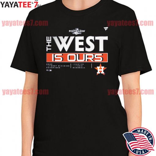 Original awesome Postseason 2022 The West Is Ours Houston Astros Division Champions Locker Room T-Shirt