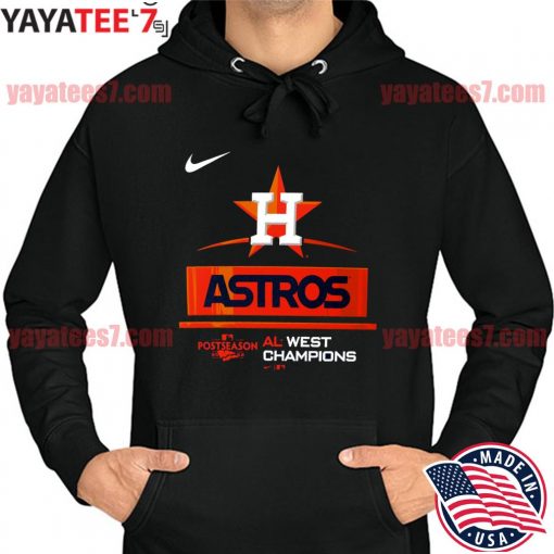 Original men's Houston Astros Nike 2022 AL West Division Champions T-Shirt Hoodie