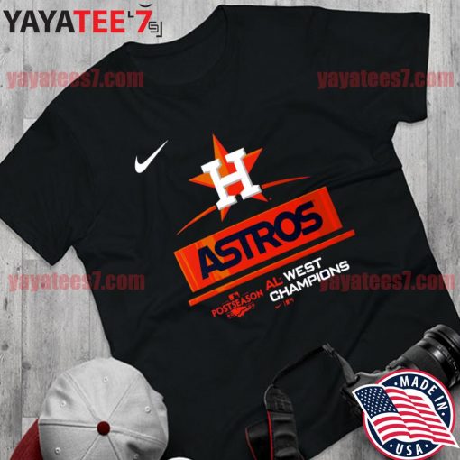 Original men's Houston Astros Nike 2022 AL West Division Champions T-Shirt Shirt