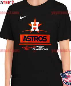Original men's Houston Astros Nike 2022 AL West Division Champions T-Shirt
