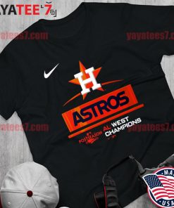 Original official Houston Astros Nike 2022 AL West Division Champions T-Shirt Shirt