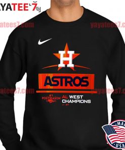 Original official Houston Astros Nike 2022 AL West Division Champions T-Shirt Sweater