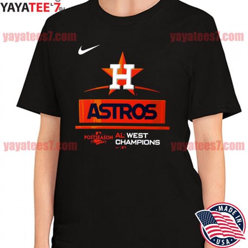 Original official Houston Astros Nike 2022 AL West Division Champions T-Shirt