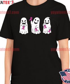 Ribbon Ghost Breast cancer Halloween shirt