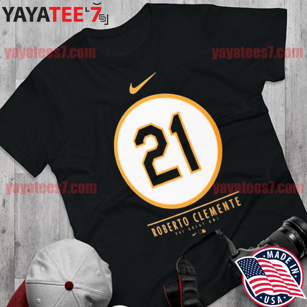 Pittsburgh Pirates Roberto Clemente Nike Black The Great One Commemorative  T-Shirt, hoodie, sweater, long sleeve and tank top