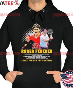 Roger Federer 6x australian open 6x tour finals thank you for the memories signatures s Hoodie