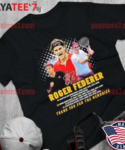 Roger Federer 6x australian open 6x tour finals thank you for the memories signatures s Shirt