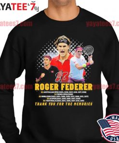 Roger Federer 6x australian open 6x tour finals thank you for the memories signatures s Sweater