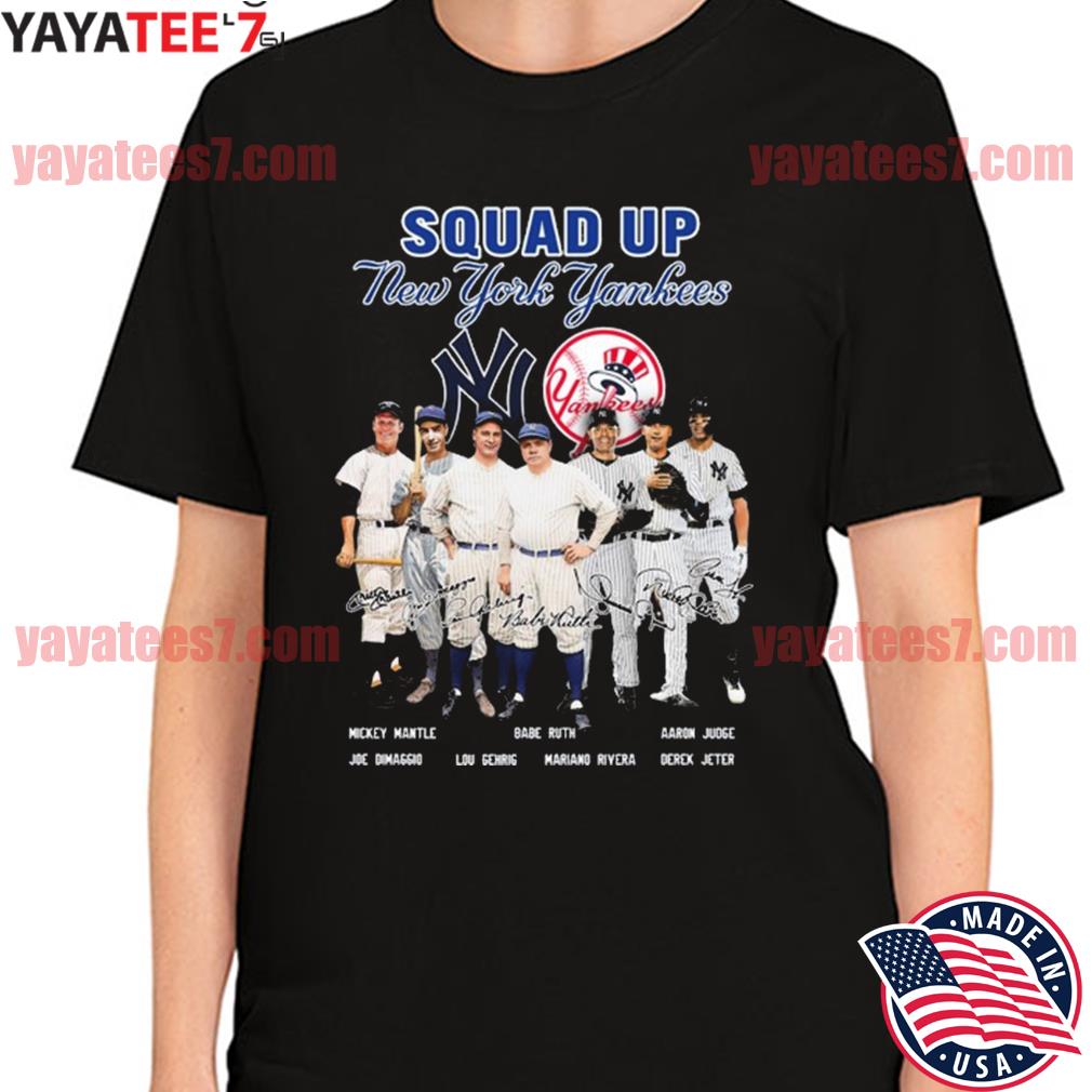 Squad up New York Yankees Team Football signatures shirt, hoodie, sweater,  long sleeve and tank top