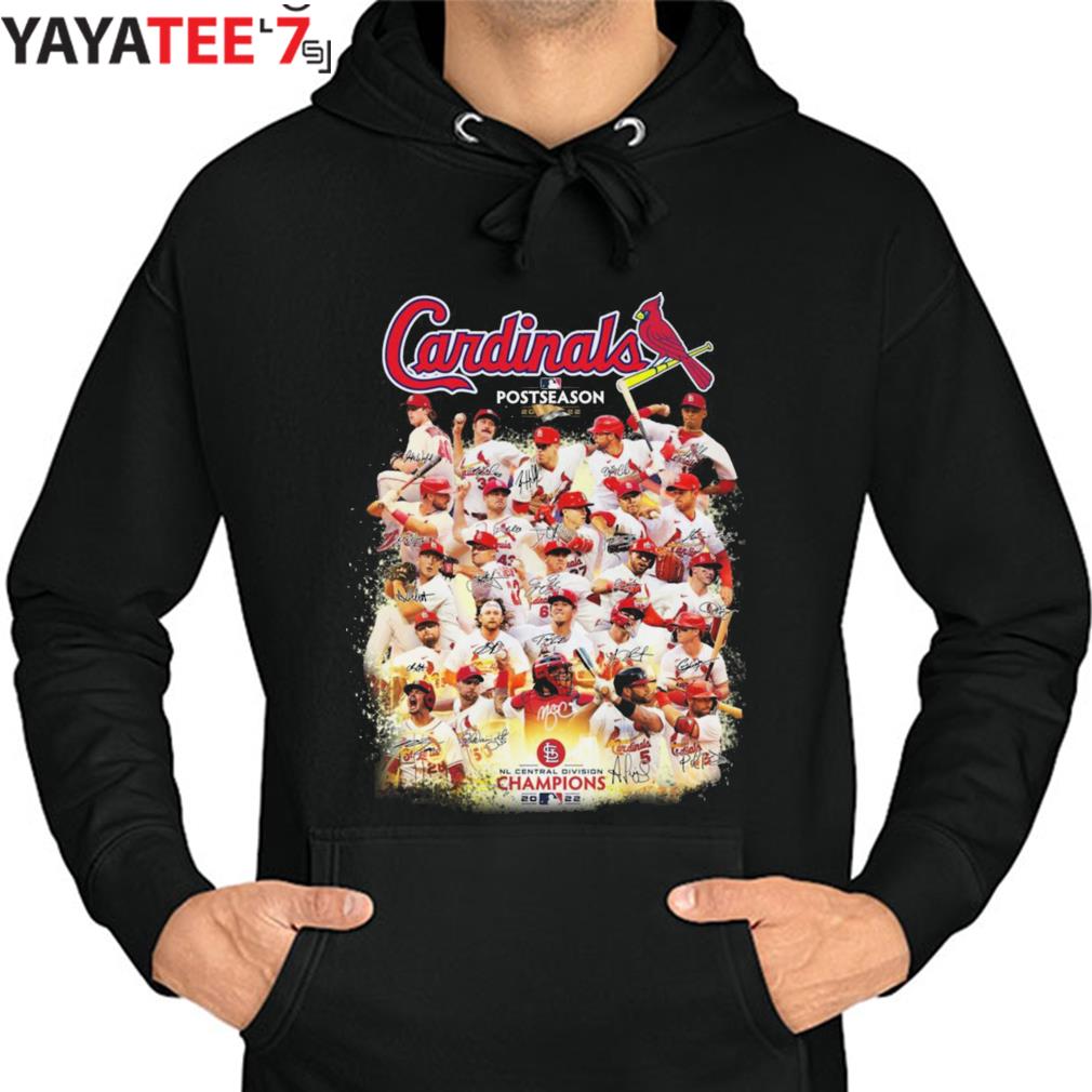 St Louis Cardinals Postseason NL Central Division Champions Signatures shirt,  hoodie, sweater, long sleeve and tank top