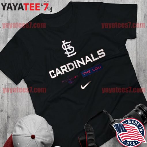 Nike St Louis Cardinals Red Color Bar Short Sleeve Fashion T Shirt