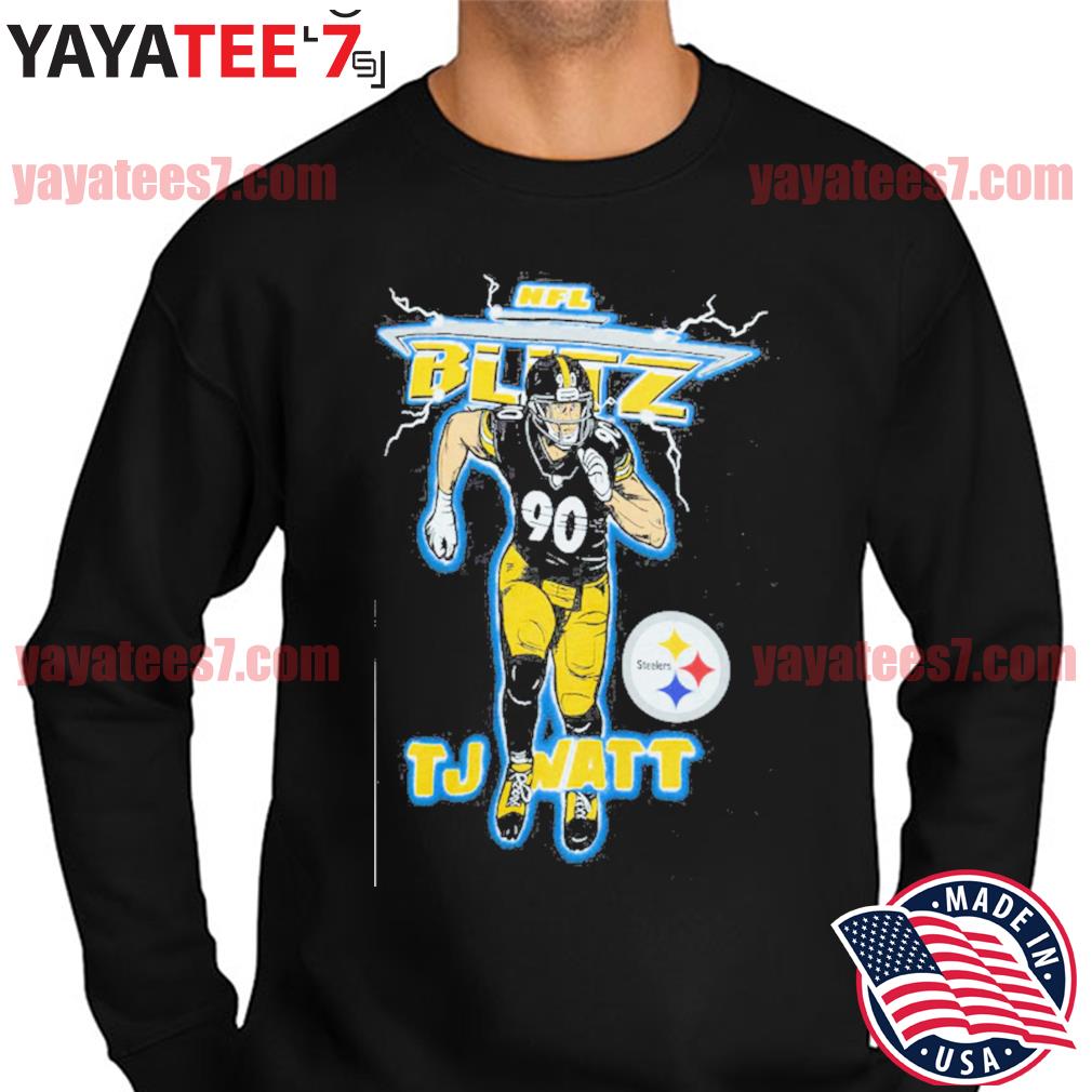 NFL Blitz Steelers TJ Watt  Retro Pittsburgh Steelers T-Shirt – HOMAGE