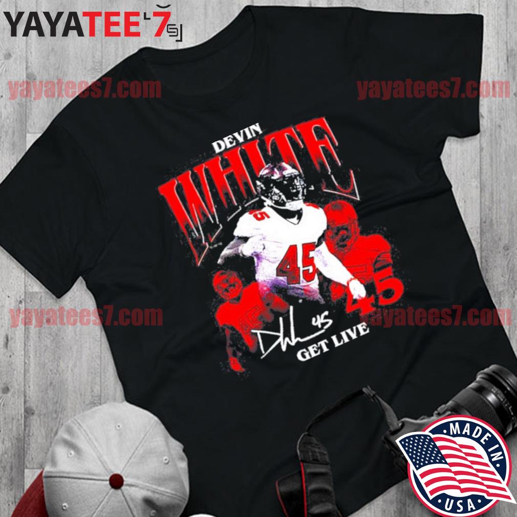 Devin White Tampa Bay Buccaneers Get Live 45 Player Graphic TShirt