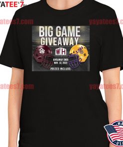 Texas A&M Aggie vs LSU Tigers Big Game giveaway 2022 shirt