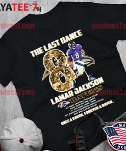 8 Action Lamar Jackson Baltimore Ravens Football Signature T-Shirt -  Kingteeshop