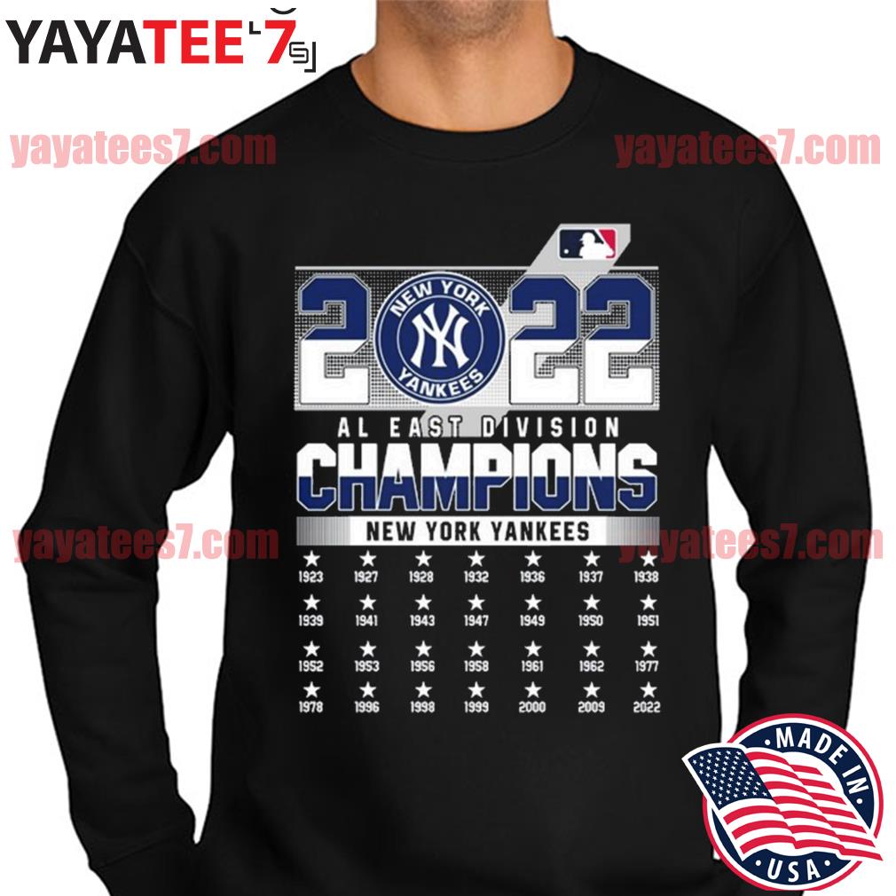 2022 Al East Division Champions New York Yankees 1923-2022 shirt, hoodie,  sweater, long sleeve and tank top