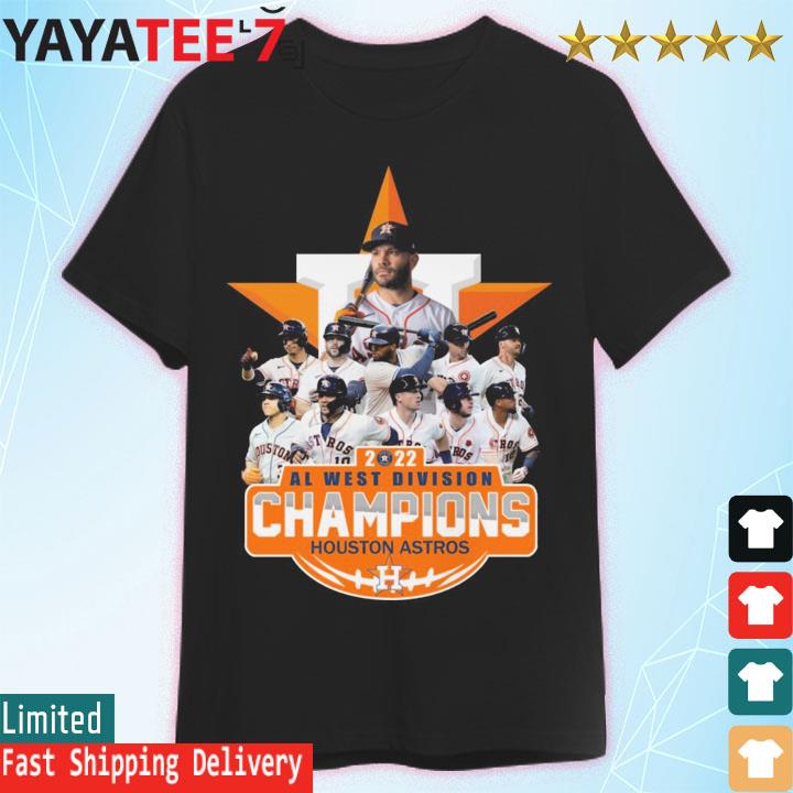 Houston Astros team 2022 Al west Champions signatures shirt, hoodie,  sweater, long sleeve and tank top