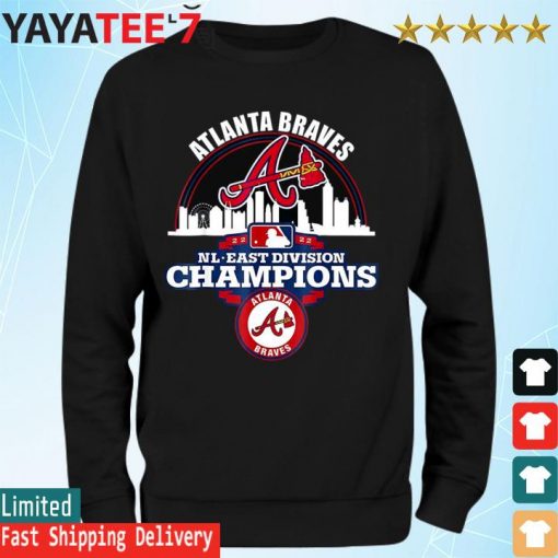 2022 Atlanta Braves NL east Champions Skyline shirt, hoodie, sweater, long  sleeve and tank top