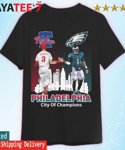 Bryce Harper and jalen Hurts Philadelphia city of the champions shirt,  hoodie, sweater, long sleeve and tank top