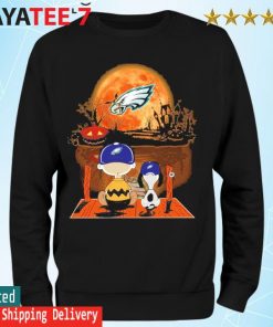 Charlie Brown And Snoopy Watching Philadelphia Eagles Halloween T