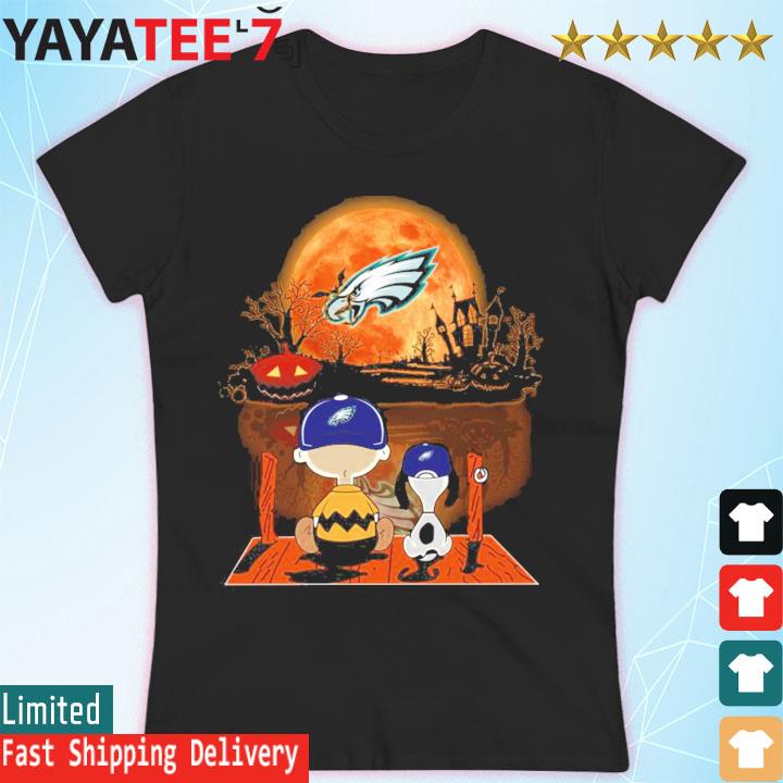 Charlie Brown And Snoopy Watching Philadelphia Eagles Halloween T