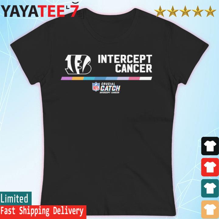 Cincinnati Bengals 2022 NFL Crucial Catch intercept cancer shirt