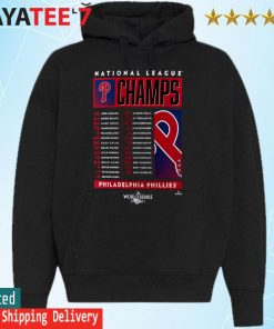 2022 National League Champions Philadelphia Phillies Roster T-Shirt Hoodie