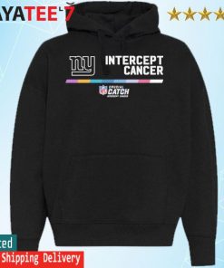 New York Giants 2022 Nfl Intercept Cancer Crucial Catch Therma Performance Pullover  Hoodie T-shirt Long