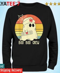 2022 vintage Boo Boo Crew Nurse Funny Halloween 2022 Nursing Spooky T-Shirt Sweatshirt