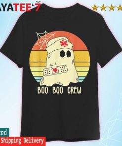 2022 vintage Boo Boo Crew Nurse Funny Halloween 2022 Nursing Spooky T-Shirt