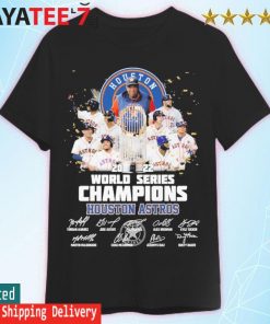 2022 World Series Champions Houston Astros team football signatures shirt