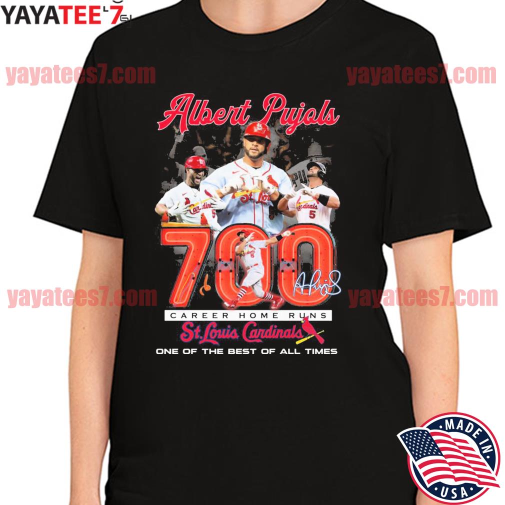 St. Louis Cardinals Albert 700 Pujols Career home runs shirt