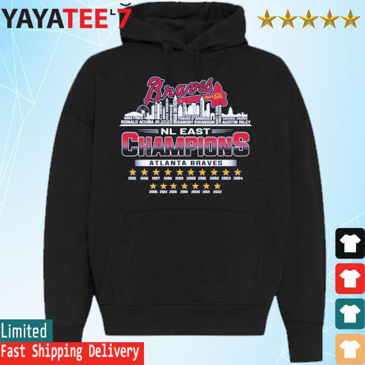 2022 Atlanta Braves NL east Champions Skyline shirt, hoodie