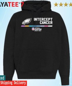 Official 2022 NFL crucial catch intercept cancer philadelphia eagles  T-shirt, hoodie, tank top, sweater and long sleeve t-shirt