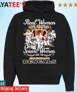 Real Women Love Football Smart Women Love The Cincinnati bengals Signatures  2022 Men's Shirt, hoodie, sweater, long sleeve and tank top