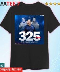 Bill Belichick 325 All-time Wins second most among NFL Coaches shirt