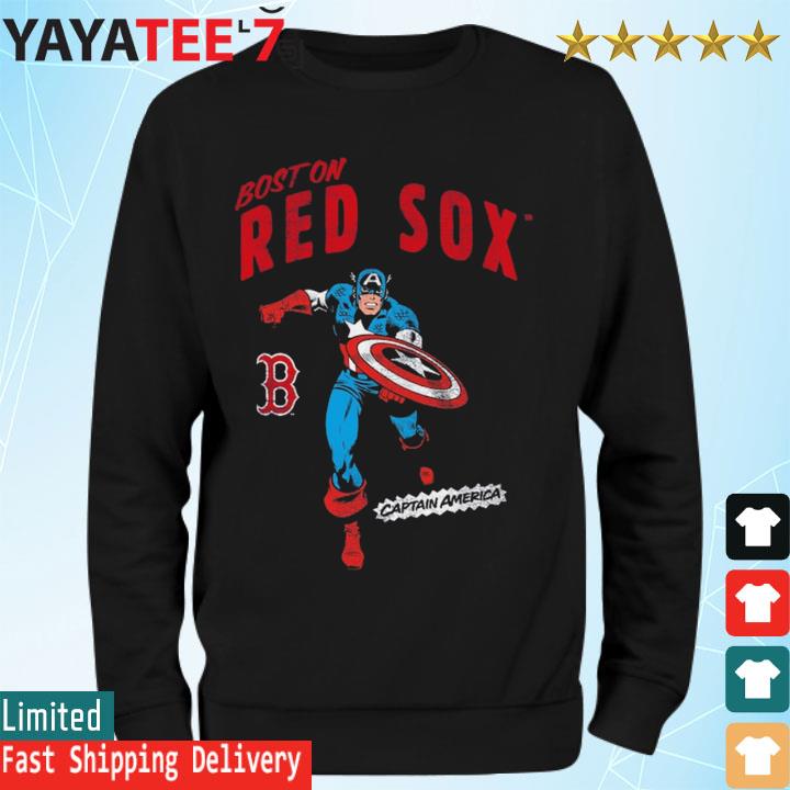 Boston Red Sox Youth Team Captain America Marvel T-Shirt, hoodie