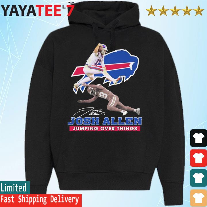 Buffalo Bills Josh Allen Jumping Logo Hooded sweatshirt