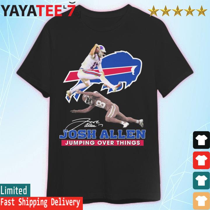 Josh Allen jumping over things shirt, hoodie, sweater, long sleeve and tank  top