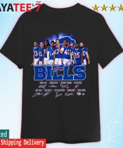 Buffalo Bills Micah Hyde, Jordan Poyer and Tremaine Edmunds Captains signatures shirt