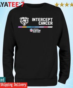 Chicago Bears 2022 Nfl Intercept Cancer Crucial Catch Therma Performance Pullover  Hoodie T-shirt Long Sleeve